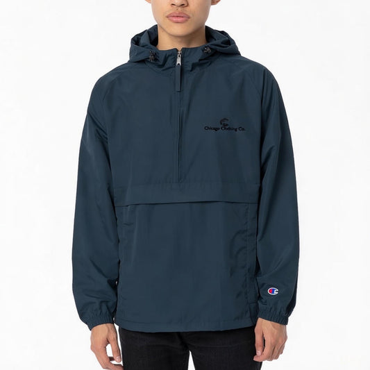 Premium Packable Jacket - Black Chicago Label