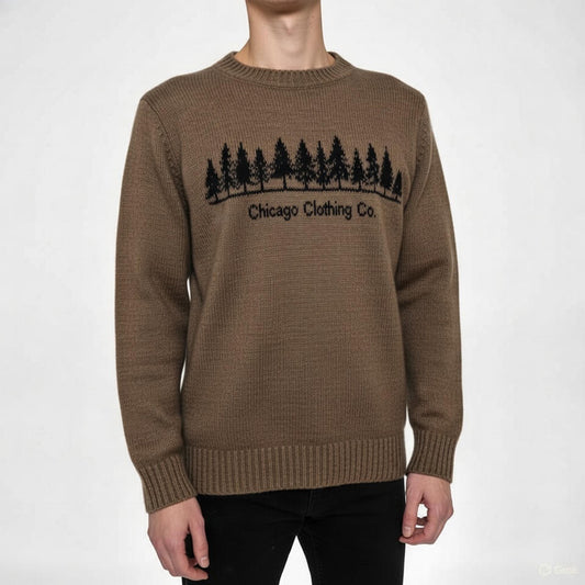 Chicago Clothing Co. Trees Knitted Sweater
